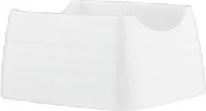 TableCraft 10415 Pulito Collection Sugar Packet Holder, 4" x 3.25" x 2", White Textured Finish, Durable Melamine, Dishwasher Safe TableCraft 10415 Pulito Collection Sugar Packet Holder, 4" x 3.25" x 2", White Textured Finish, Durable Melamine, Dishwasher Safe