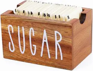 Sugar Packet Holder for Coffee Bar,Acacia Wood Sugar Packet Caddy,Sugar Holder Packets Container Small Tea Bag Organizer Condiment Packet Organizer for Office, Hotel,Drawer,Kitchen Sugar Packet Holder for Coffee Bar,Acacia Wood Sugar Packet Caddy,Sugar Holder Packets Container Small Tea Bag Organizer Condiment Packet Organizer for Office, Hotel,Drawer,Kitchen
