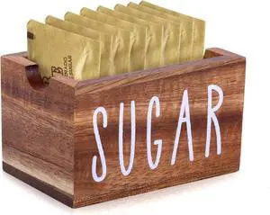 Wood Sugar Packet Holder for Coffee Bar, Sugar Packets Caddy, Sugar Packet Container Packets Dispenser Small Tea Bag Organizer for Table, Office, Hotel, Restaurant Wood Sugar Packet Holder for Coffee Bar, Sugar Packets Caddy, Sugar Packet Container Packets Dispenser Small Tea Bag Organizer for Table, Office, Hotel, Restaurant
