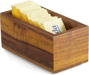 Sugar Packet Holder, Acacia Wood Sugar Caddy, Sugar Packet Holder for Coffee Bar, Drink Packet Organizer, Condiment Holder Sugar Packet Holder, Acacia Wood Sugar Caddy, Sugar Packet Holder for Coffee Bar, Drink Packet Organizer, Condiment Holder