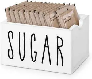 Sugar Packet Holder for Coffee Bar, Acrylic Sugar Packets Caddy, Sugar Packet Container, Sugar Packets Dispenser Sugar Packet Organizer for Table, Office, Hotel, Restaurant (White) Sugar Packet Holder for Coffee Bar, Acrylic Sugar Packets Caddy, Sugar Packet Container, Sugar Packets Dispenser Sugar Packet Organizer for Table, Office, Hotel, Restaurant (White)