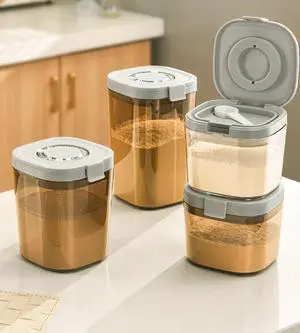 Airtight Brown Sugar Container Airtight Brown Sugar Keeper Storage Container Flour Container Coffee Canister with Spoon Food Cereal Bins Household for Kitchen Pantry (1300ml) Airtight Brown Sugar Container Airtight Brown Sugar Keeper Storage Container Flour Container Coffee Canister with Spoon Food Cereal Bins Household for Kitchen Pantry (1300ml)