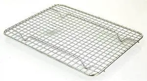 Browne 8" x 10" Rectangular Nickel-Plated Footed Pan Grate Browne 8" x 10" Rectangular Nickel-Plated Footed Pan Grate