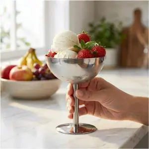 Mini Stainless Steel Ice Cream BowlReusable Serving Dessert Cups for Yogurt Snack Candy Sauce Salad Fruit Pudding Party (3.9*4.3in) Mini Stainless Steel Ice Cream BowlReusable Serving Dessert Cups for Yogurt Snack Candy Sauce Salad Fruit Pudding Party (3.9*4.3in)
