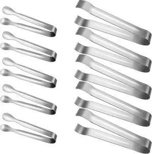Boao 10 PC Mini Tongs 4.3 Inch and 7 Inch Ice Tongs Mini Tongs for Serving Sugar Tongs Serving Tongs Pom Tongs Sugar Tongs Stainless Steel Mini Tongs for Party Kitchen Serving and Cooking Boao 10 PC Mini Tongs 4.3 Inch and 7 Inch Ice Tongs Mini Tongs for Serving Sugar Tongs Serving Tongs Pom Tongs Sugar Tongs Stainless Steel Mini Tongs for Party Kitchen Serving and Cooking