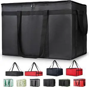 Insulated Food Delivery Bag, XXXL Insulated Reusable Grocery Cooler/Hot Bags, Tote Bag for Shopping/Travel/Doordash, Catering Bag Doordash 22x14x13, Black, 1-Pack Insulated Food Delivery Bag, XXXL Insulated Reusable Grocery Cooler/Hot Bags, Tote Bag for Shopping/Travel/Doordash, Catering Bag Doordash 22x14x13, Black, 1-Pack
