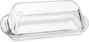 Elegant Glass Butter dish with Lid, Dust-proof and Freshness-preserving Butter Keeper for Countertop, Suitable for Home Kitchens, Restaurants, and Parties, Transparent Design Elegant Glass Butter dish with Lid, Dust-proof and Freshness-preserving Butter Keeper for Countertop, Suitable for Home Kitchens, Restaurants, and Parties, Transparent Design