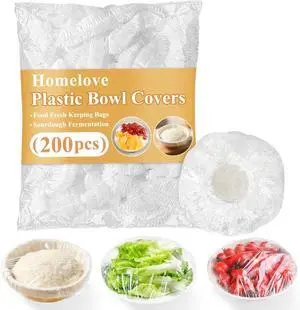 Homelove 200pcs Bowl Covers Bread Proofing - Plastic Wrap for Food Sourdough Bread Baking Rising Elastic Reusable Plate Covers Outdoor Food Fresh Keeping Bags Shower Cap Hair Deep Conditioning Homelove 200pcs Bowl Covers Bread Proofing - Plastic Wrap for Food Sourdough Bread Baking Rising Elastic Reusable Plate Covers Outdoor Food Fresh Keeping Bags Shower Cap Hair Deep Conditioning