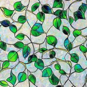 SOMWISE Rainbow Stained Glass Window Privacy Film,Heat Blocking Save Energy SOMWISE Rainbow Stained Glass Window Privacy Film,Heat Blocking Save Energy