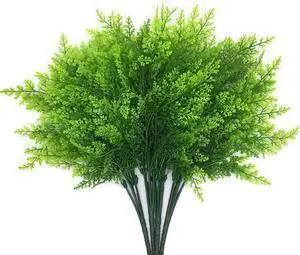 CATTREE Artificial Ferns Shrubs Bushes, Faux Plastic Plants Fern Leaves Fake Persian Grass Wedding Indoor Outdoor Home Garden Verandah Kitchen Office Table Centerpieces Arrangements Decoration 4 Pack CATTREE Artificial Ferns Shrubs Bushes, Faux Plastic Plants Fern Leaves Fake Persian Grass Wedding Indoor Outdoor Home Garden Verandah Kitchen Office Table Centerpieces Arrangements Decoration 4 Pack