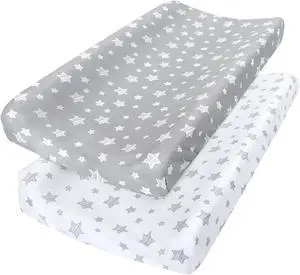 Changing Pad Cover for Boys Girls, Soft Unisex Diaper Change Table Sheets Changing Pad Cover for Boys Girls, Soft Unisex Diaper Change Table Sheets