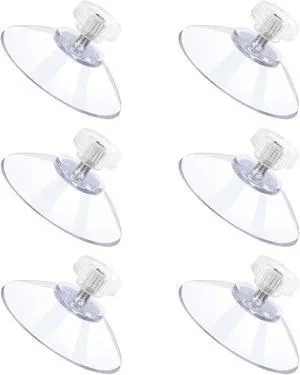 Mozeat Lens 6 PCS Suction Cups for Glass, 32mm Strong Suction Cup with Metal Screw Rods and Nuts Clear PVC Heavy Duty Plastic Sucker Pads Holder Without Hooks for Bathroom Wall Door Window Car Shade Mozeat Lens 6 PCS Suction Cups for Glass, 32mm Strong Suction Cup with Metal Screw Rods and Nuts Clear PVC Heavy Duty Plastic Sucker Pads Holder Without Hooks for Bathroom Wall Door Window Car Shade