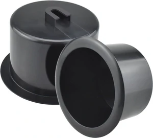 SDTC Tech 2 PCS Black Plastic Cup Holder Inserts for Sofa Recliner Table Boat Car Drop-in Replacement (Fit for Approx. 3.52 Diameter Insert Hole) SDTC Tech 2 PCS Black Plastic Cup Holder Inserts for Sofa Recliner Table Boat Car Drop-in Replacement (Fit for Approx. 3.52 Diameter Insert Hole)