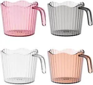 luzen 4Pcs Plastic Disposable Paper Cup Holder with Grip Handle Insulated Heat Anti Scalding Cup Tray Holder Hand Protection for Disposable Paper Cup Drinking Hot Cold Drinks, 4 Colors luzen 4Pcs Plastic Disposable Paper Cup Holder with Grip Handle Insulated Heat Anti Scalding Cup Tray Holder Hand Protection for Disposable Paper Cup Drinking Hot Cold Drinks, 4 Colors