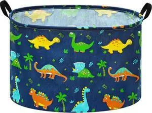 Kids Hamper,Dinosaur Room Decor for Boys,Collapsible Laundry Basket Gift,Toys Nursery Bin with Handles,Foldable Storage Organizer Box,21.6" Large Capacity(Navy Blue Dinosaur) Kids Hamper,Dinosaur Room Decor for Boys,Collapsible Laundry Basket Gift,Toys Nursery Bin with Handles,Foldable Storage Organizer Box,21.6" Large Capacity(Navy Blue Dinosaur)