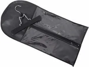 Hair Extensions Storage Bag with Hair Extensions Hanger Portable Wig Storage Bag Dust-proof Wig Bag (Black) Hair Extensions Storage Bag with Hair Extensions Hanger Portable Wig Storage Bag Dust-proof Wig Bag (Black)