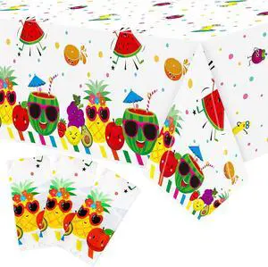 3 Packs Fruit Theme Table Cover Decorations Watermelon Pineapple Disposable Plastic Tablecloths for Kids Birthday Baby Shower Summer Fruit Hawaii Party Decorations Supplies, 54x108 inch 3 Packs Fruit Theme Table Cover Decorations Watermelon Pineapple Disposable Plastic Tablecloths for Kids Birthday Baby Shower Summer Fruit Hawaii Party Decorations Supplies, 54x108 inch