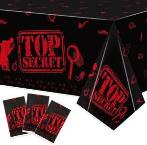 K1tpde 3PCS Spy Party Tablecloths for Kids Birthday Secret Agent Theme Table Covers Spy Plastic Table Cloth Secret Themed Party Decorations for Boys K1tpde 3PCS Spy Party Tablecloths for Kids Birthday Secret Agent Theme Table Covers Spy Plastic Table Cloth Secret Themed Party Decorations for Boys