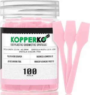 Kopperko Cosmetic Spatulas, 2.5 Inch, 100 Pack, Pink Kopperko Cosmetic Spatulas, 2.5 Inch, 100 Pack, Pink