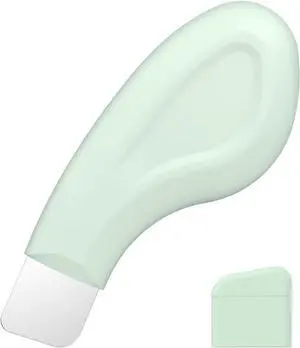 Sookga Blackhead Remover Tool, Stainless Steel Face Scraper for Deep Cleansing, Skin Scrubber Face Spatula with Silicone Cover, Nose Blackhead Remover, Skin Care Tool for Men and Women (Green) Sookga Blackhead Remover Tool, Stainless Steel Face Scraper for Deep Cleansing, Skin Scrubber Face Spatula with Silicone Cover, Nose Blackhead Remover, Skin Care Tool for Men and Women (Green)
