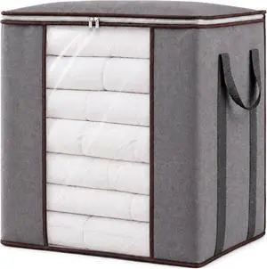 Blanket Storage Bags 120L for Comforter Clothes Bedding Sheet Grey Blanket Storage Bags 120L for Comforter Clothes Bedding Sheet Grey