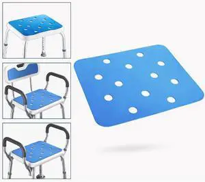 Shower Chair Pad Cover Bath Seat, Padded Shower Bench Seat Mat 15 x 12 inches, Waterproof Transfer Bench Cushion,Stickable Soft Foam Fit Bath Stool, Bathroom Bathtub Mat Shower Chair Pad Cover Bath Seat, Padded Shower Bench Seat Mat 15 x 12 inches, Waterproof Transfer Bench Cushion,Stickable Soft Foam Fit Bath Stool, Bathroom Bathtub Mat