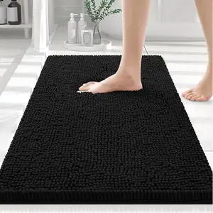 Smiry Bathroom Rugs 24X16, Luxury Chenille Extra Soft Absorbent Bath Mat Smiry Bathroom Rugs 24X16, Luxury Chenille Extra Soft Absorbent Bath Mat
