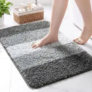 Exclusivo Mezcla Soft Absorbent Bathroom Rugs, Non-Slip Bath Mat, 17x24 Exclusivo Mezcla Soft Absorbent Bathroom Rugs, Non-Slip Bath Mat, 17x24