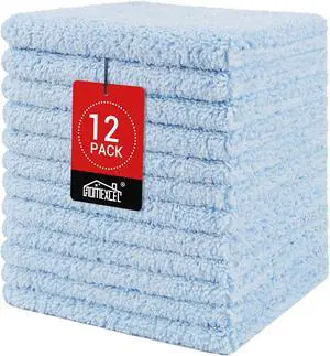 HOMEXCEL Washcloths 12PK, Ultra Soft&Highly Absorbent Face Towels, 12X12 in HOMEXCEL Washcloths 12PK, Ultra Soft&Highly Absorbent Face Towels, 12X12 in