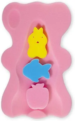 Soft Infant Bath Sponge Skid Proof Baby Bath Mat Newborn Odor Free (Pink) Soft Infant Bath Sponge Skid Proof Baby Bath Mat Newborn Odor Free (Pink)