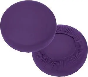uxcell 2 Pack Stool Covers Round, 11-14 Inch Bar Stool Covers Washable Dustproof Slipcover Seat Cushion with Elastic No Sponge Pad for Bar Kitchen Living Room Decor, Purple uxcell 2 Pack Stool Covers Round, 11-14 Inch Bar Stool Covers Washable Dustproof Slipcover Seat Cushion with Elastic No Sponge Pad for Bar Kitchen Living Room Decor, Purple