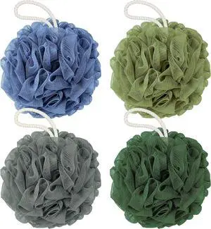 Rnoafmu Shower Loofah Bath Sponge 4 Pack, 60G Exfoliating Body Scrubber Rnoafmu Shower Loofah Bath Sponge 4 Pack, 60G Exfoliating Body Scrubber