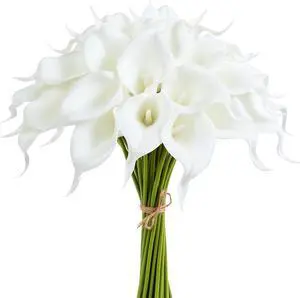 12Pcs White Calla Lily Artificial Flowers for Wedding Bouquet 12Pcs White Calla Lily Artificial Flowers for Wedding Bouquet