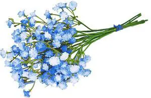 ABAJI Tiny Babys Breath Artificial Flowers Gypsophila Real Touch Flowers for Wedding Party Home Garden Decoration 12 inch in Length Small and Short ABAJI Tiny Babys Breath Artificial Flowers Gypsophila Real Touch Flowers for Wedding Party Home Garden Decoration 12 inch in Length Small and Short