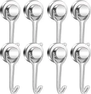 E BAVITE Swivel Swing Magnetic Hooks 40LBS Silver Refrigerator Magnet Hook E BAVITE Swivel Swing Magnetic Hooks 40LBS Silver Refrigerator Magnet Hook