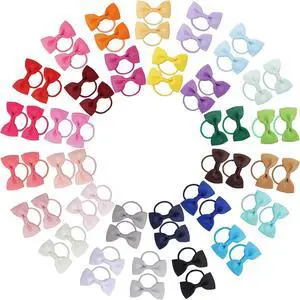 Jollybows 60PCS Baby Girls Hair Bows Ties 2 Inch Ponytail Holders Hair Ties Jollybows 60PCS Baby Girls Hair Bows Ties 2 Inch Ponytail Holders Hair Ties