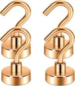 Neosmuk Magnetic Hooks for Cruise Cabins,30lb Heavy Duty,Bronze,4 Pack Neosmuk Magnetic Hooks for Cruise Cabins,30lb Heavy Duty,Bronze,4 Pack