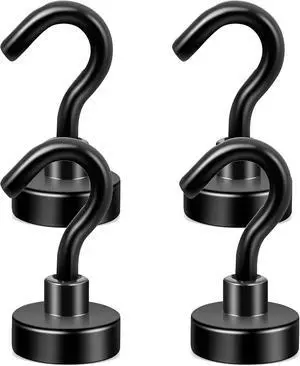 Neosmuk Magnetic Hooks for Cruise Cabins,30lb Heavy Duty,Black,4 Pack Neosmuk Magnetic Hooks for Cruise Cabins,30lb Heavy Duty,Black,4 Pack