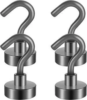 Neosmuk Magnetic Hooks for Cruise Cabins,30lb Heavy Duty,Grey,4 Pack Neosmuk Magnetic Hooks for Cruise Cabins,30lb Heavy Duty,Grey,4 Pack
