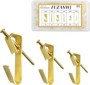 50pcs Picture Hangers with Different Sizes, Heavy Duty 30-100lbs Picture Hanging Hooks with Nails, Wall Hangers,Picture Hooks,Professional Plaster Picture Hanging Kit for Wooden Wall or Drywall 50pcs Picture Hangers with Different Sizes, Heavy Duty 30-100lbs Picture Hanging Hooks with Nails, Wall Hangers,Picture Hooks,Professional Plaster Picture Hanging Kit for Wooden Wall or Drywall