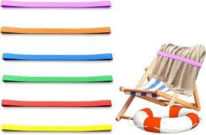 Beach Towel Bands, 6 Pcs 35 Inch Silicone Elastic Clips for Fastening Beach Chair Towels and Cruise Essentials (6) Beach Towel Bands, 6 Pcs 35 Inch Silicone Elastic Clips for Fastening Beach Chair Towels and Cruise Essentials (6)