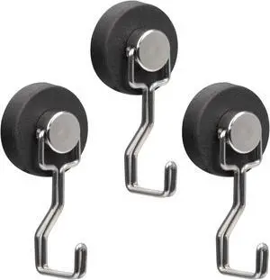 Rubber Coated Anti-Scratch Heavy Duty Magnetic Hooks, Essential for Cruise Ship Cabins & Refrigerator Hanging, Rubber Coating Anti-Corrosion, Hook Magnets for Outdoor Grill(3, Sliver) Rubber Coated Anti-Scratch Heavy Duty Magnetic Hooks, Essential for Cruise Ship Cabins & Refrigerator Hanging, Rubber Coating Anti-Corrosion, Hook Magnets for Outdoor Grill(3, Sliver)