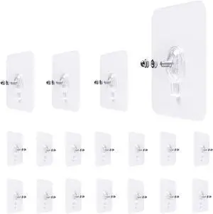 LAJAR 18 Pack Wall Screws Hanging Nails, Seamless Screws for Wall Mounting LAJAR 18 Pack Wall Screws Hanging Nails, Seamless Screws for Wall Mounting