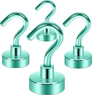 Neosmuk Magnetic Hooks for Cruise Cabins,30lb Heavy Duty,Green,4 Pack Neosmuk Magnetic Hooks for Cruise Cabins,30lb Heavy Duty,Green,4 Pack