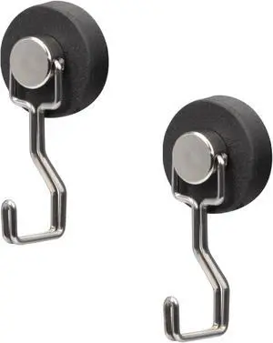 Magnetic Hooks for Outdoor Grill,Essential for Cruise Ship Cabins & Refrigerator,2 Pack Strong Rubber Coated Fridge Hooks, Scratchproof & Waterproof, Holds Keys, Towels, Crafts (Silver) Magnetic Hooks for Outdoor Grill,Essential for Cruise Ship Cabins & Refrigerator,2 Pack Strong Rubber Coated Fridge Hooks, Scratchproof & Waterproof, Holds Keys, Towels, Crafts (Silver)