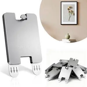 GearFusion 8Pcs Picture Hanging Hooks for Drywall, Damage Free Picture Hangers Without Nails, Universal Frame Hangers for Art Picture Mirror Photo Poster Painting Hanger Hardware Kit 8 lb GearFusion 8Pcs Picture Hanging Hooks for Drywall, Damage Free Picture Hangers Without Nails, Universal Frame Hangers for Art Picture Mirror Photo Poster Painting Hanger Hardware Kit 8 lb