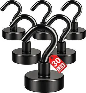 E BAVITE Magnetic Hooks, 30LB Magnet Hook for Cruise,Black,6 Pack E BAVITE Magnetic Hooks, 30LB Magnet Hook for Cruise,Black,6 Pack