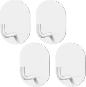 Poeland Magnetic Hooks, Door Hooks, Metal Hooks for Home, Kitchen, Refrigerator, Grill, Workplace, Office (4 Pack, White) Poeland Magnetic Hooks, Door Hooks, Metal Hooks for Home, Kitchen, Refrigerator, Grill, Workplace, Office (4 Pack, White)