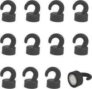 Magnetic Hooks Small But Strong,12 Pack 8Lbs Holding Capacity Magnetic Hooks Small But Strong,12 Pack 8Lbs Holding Capacity