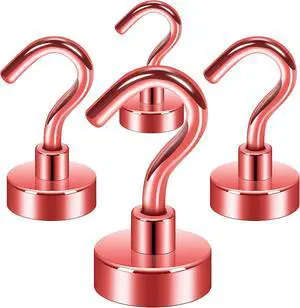 Neosmuk Magnetic Hooks for Cruise Cabins,30lb Heavy Duty,Red,4 Pack Neosmuk Magnetic Hooks for Cruise Cabins,30lb Heavy Duty,Red,4 Pack